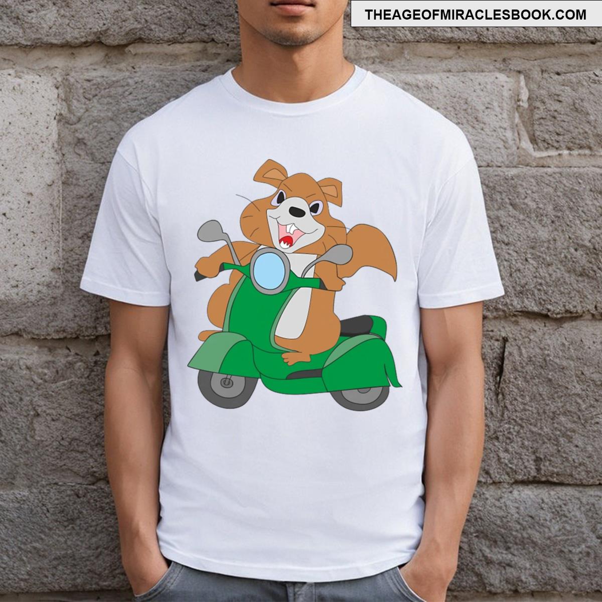 Squirrel On A Moped T-shirt