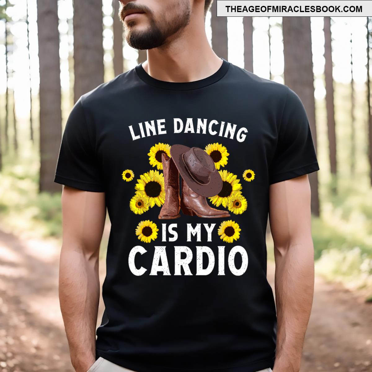 Funny Line Dancing Art For Men Line Dance Dancer T-shirt