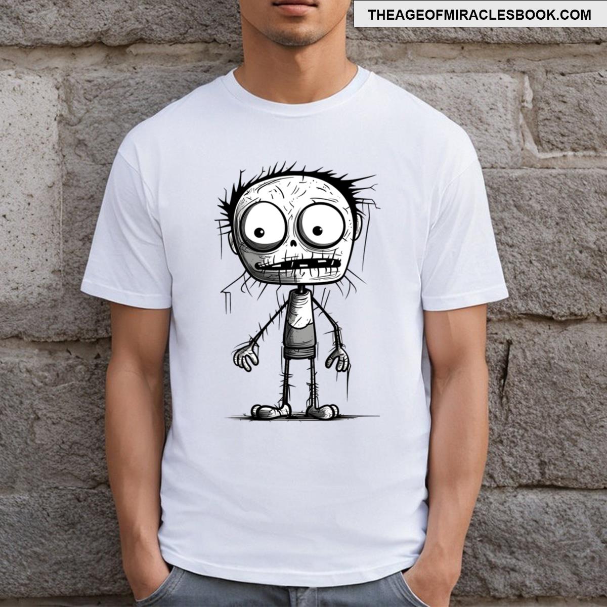 Funny Spooky Bald Ghost T-shirt