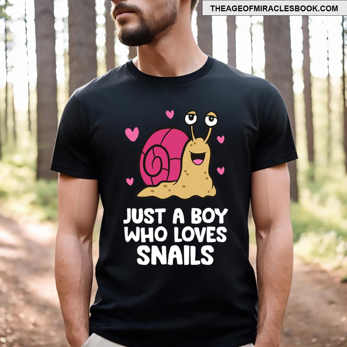 Just A Boy Who Loves Snails T-shirt