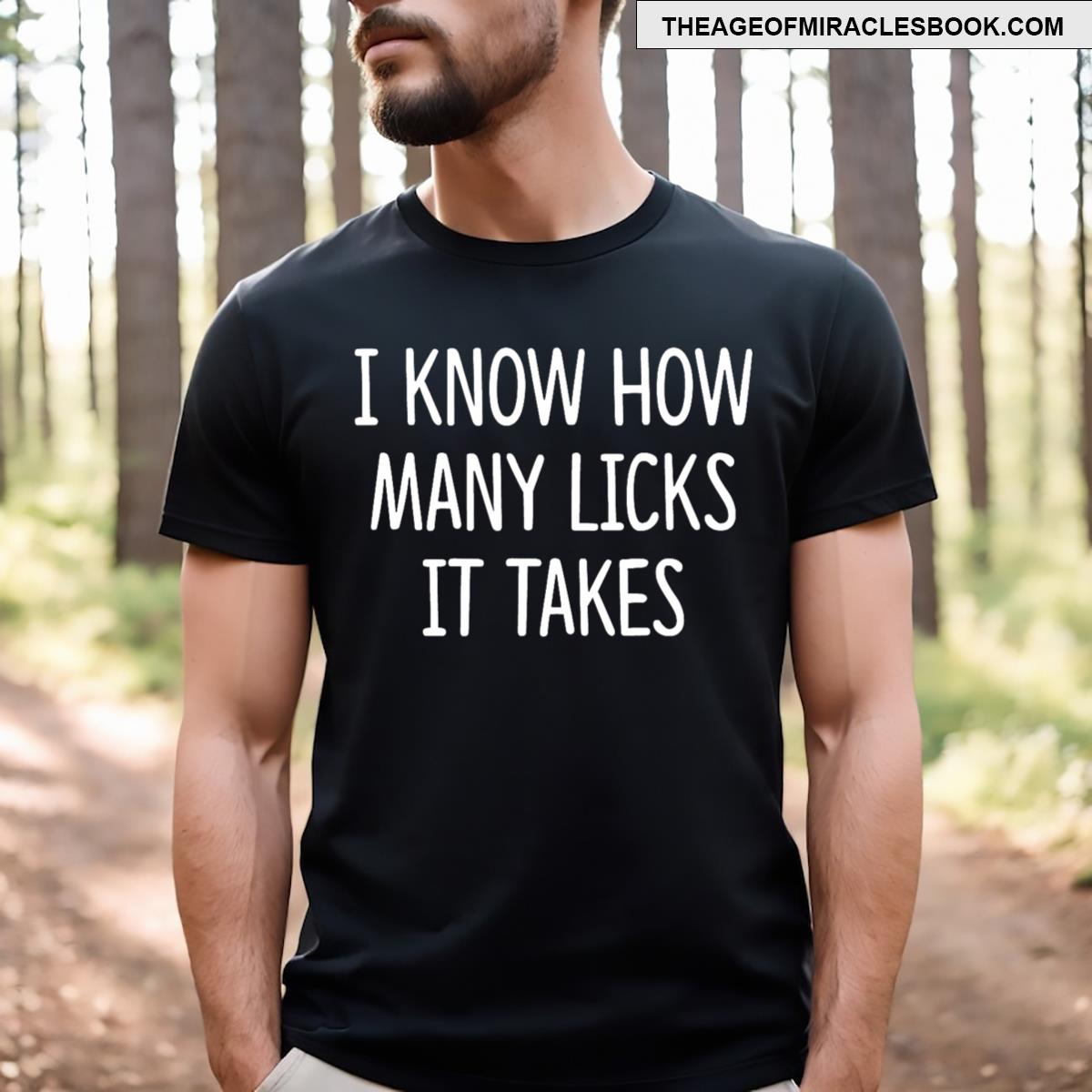 I Know How Many Licks It Takes T-shirt