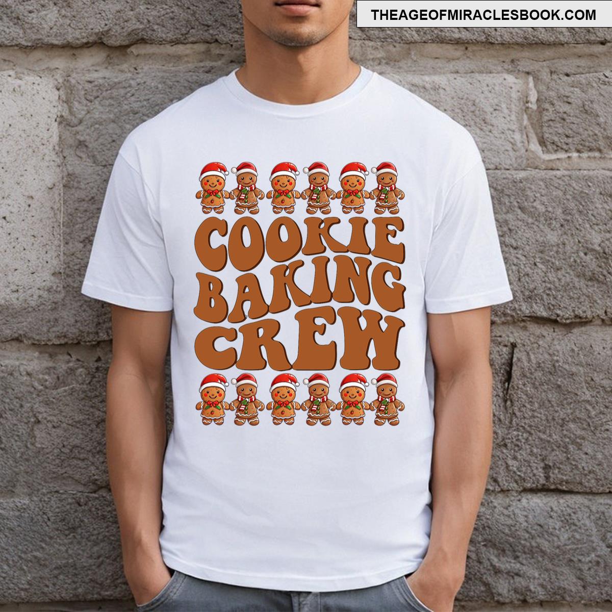 Cookie Baking Crew Gingerbread Cookie Christmas Baking Baker T-shirt