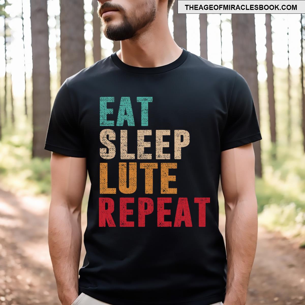 Eat Sleep Lute Repeat T-shirt