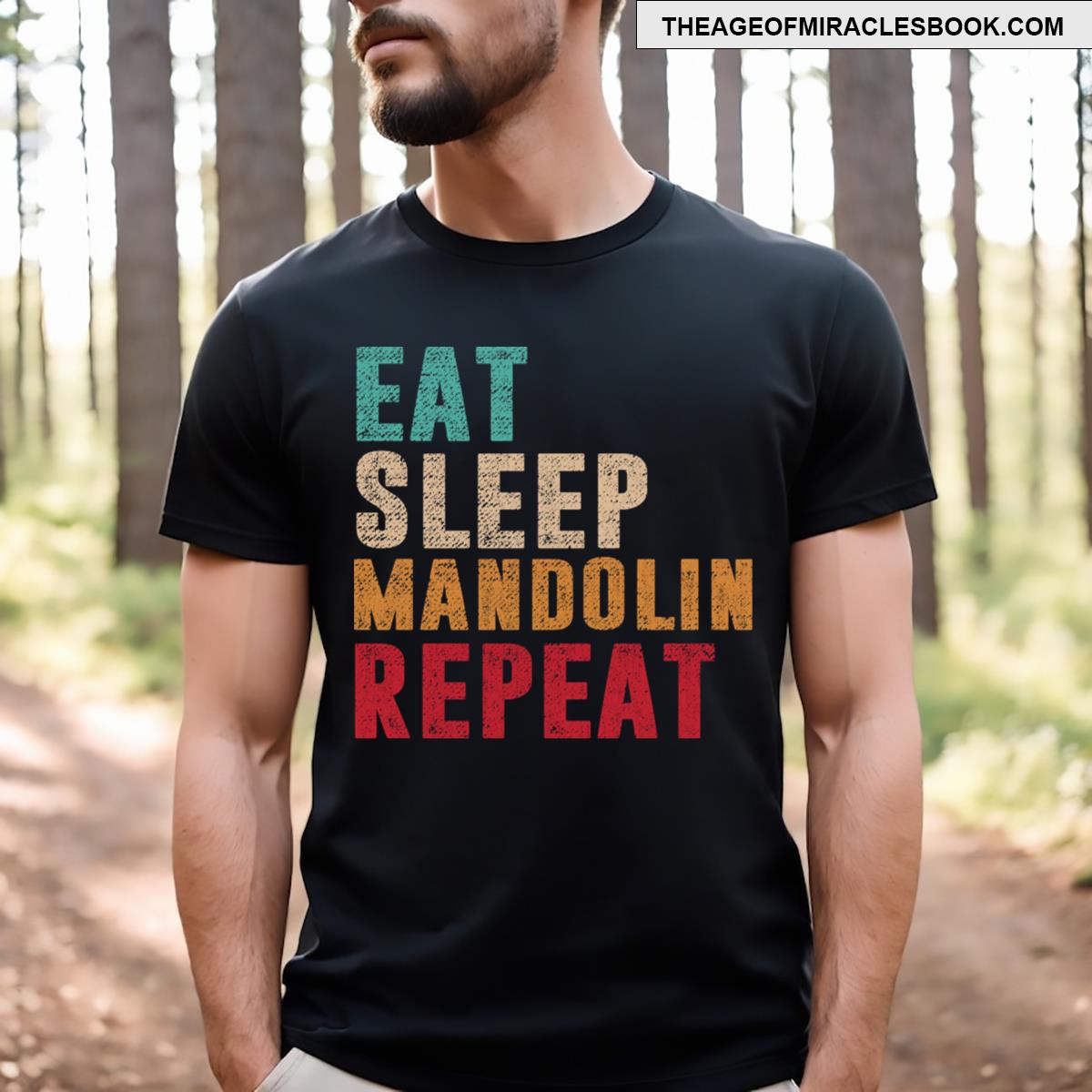 Eat Sleep Mandolin Repeat T-shirt