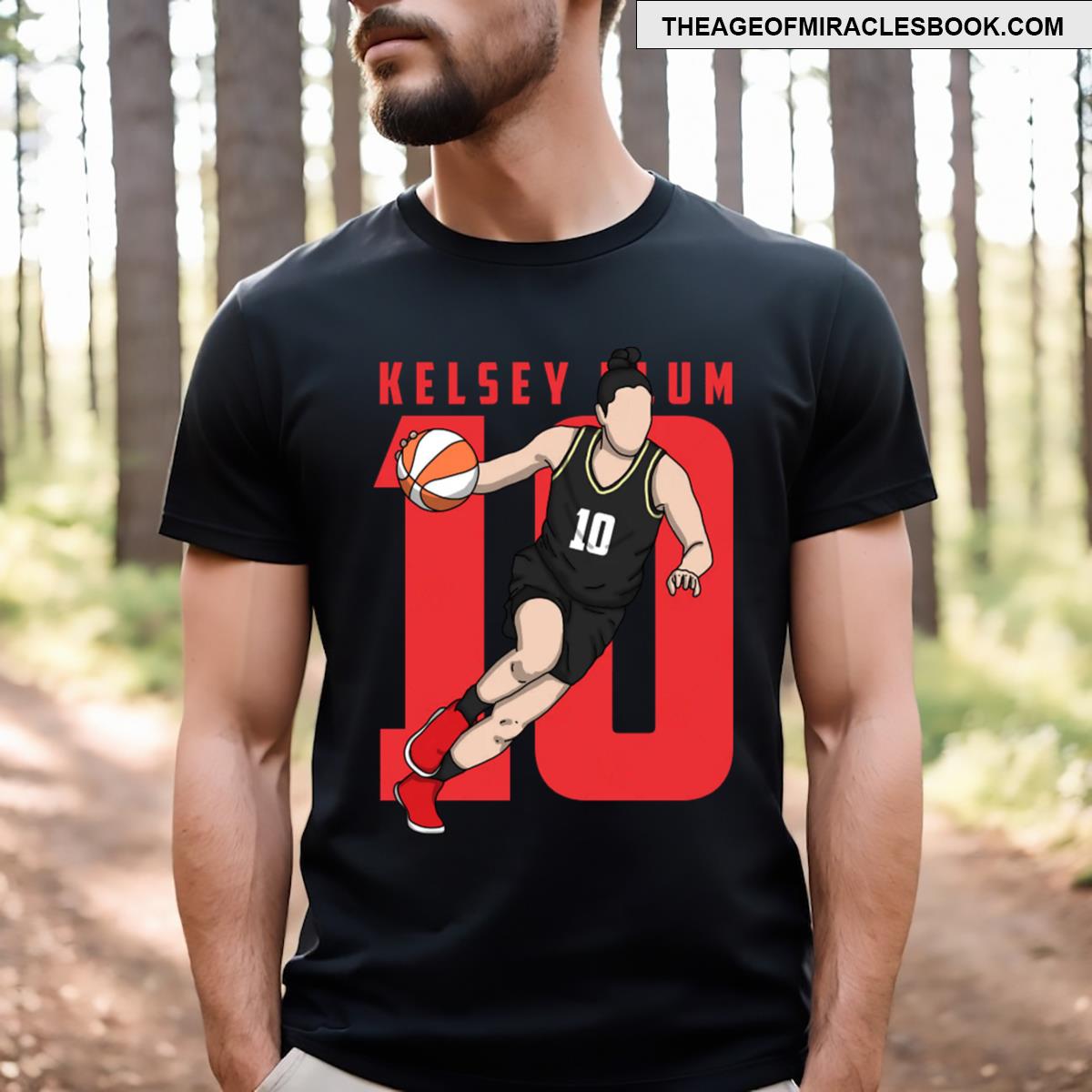 Kelsey Plum Comic Style T-shirt