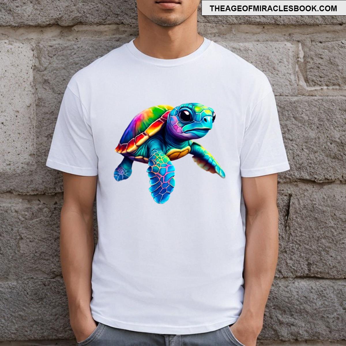 Rainbow Baby Sea Turtle T-shirt