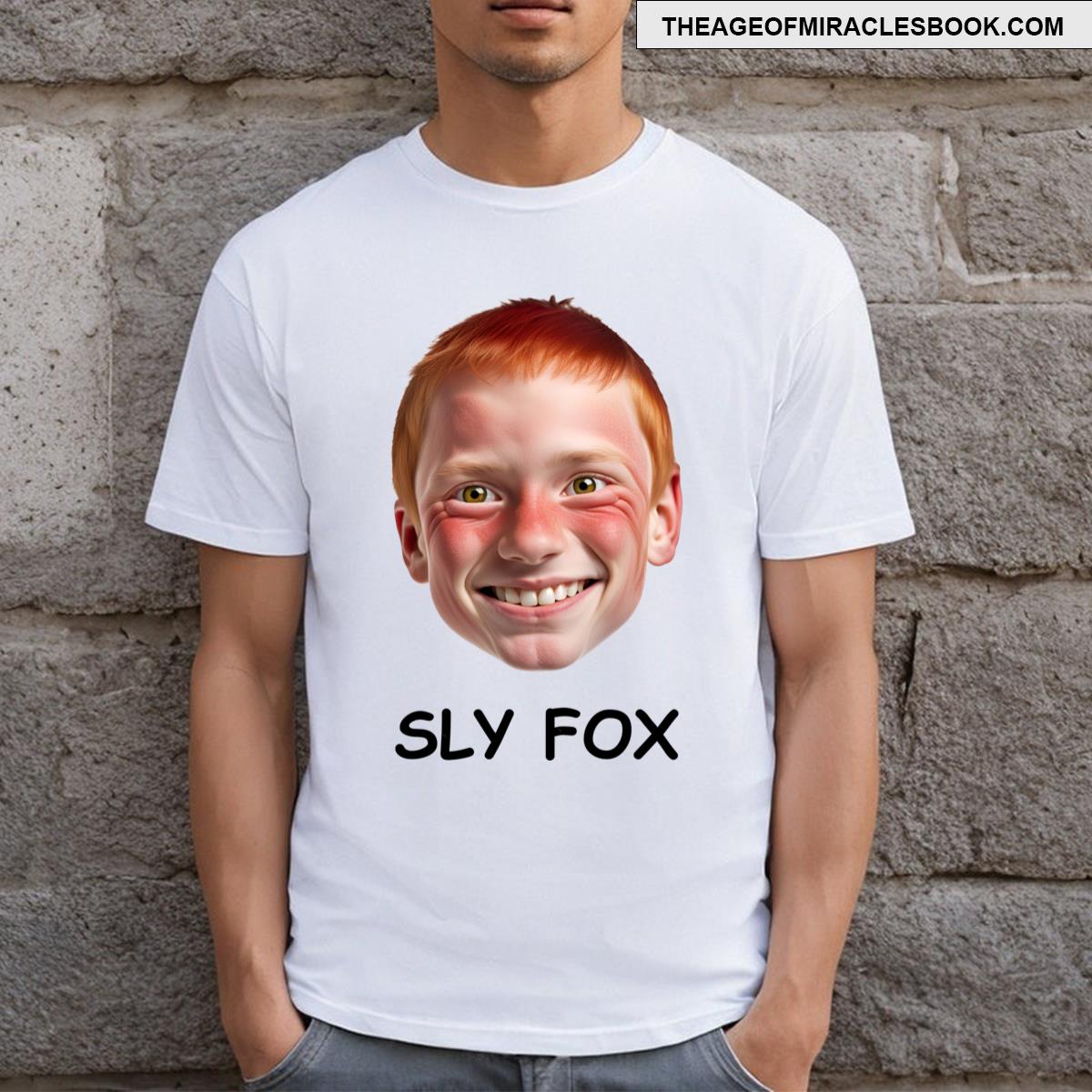 Sly Fox Black Text T-shirt