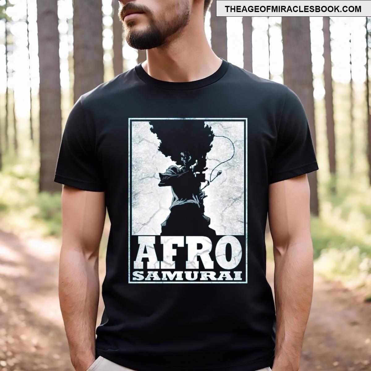 Afro Hair Samurai T-shirt