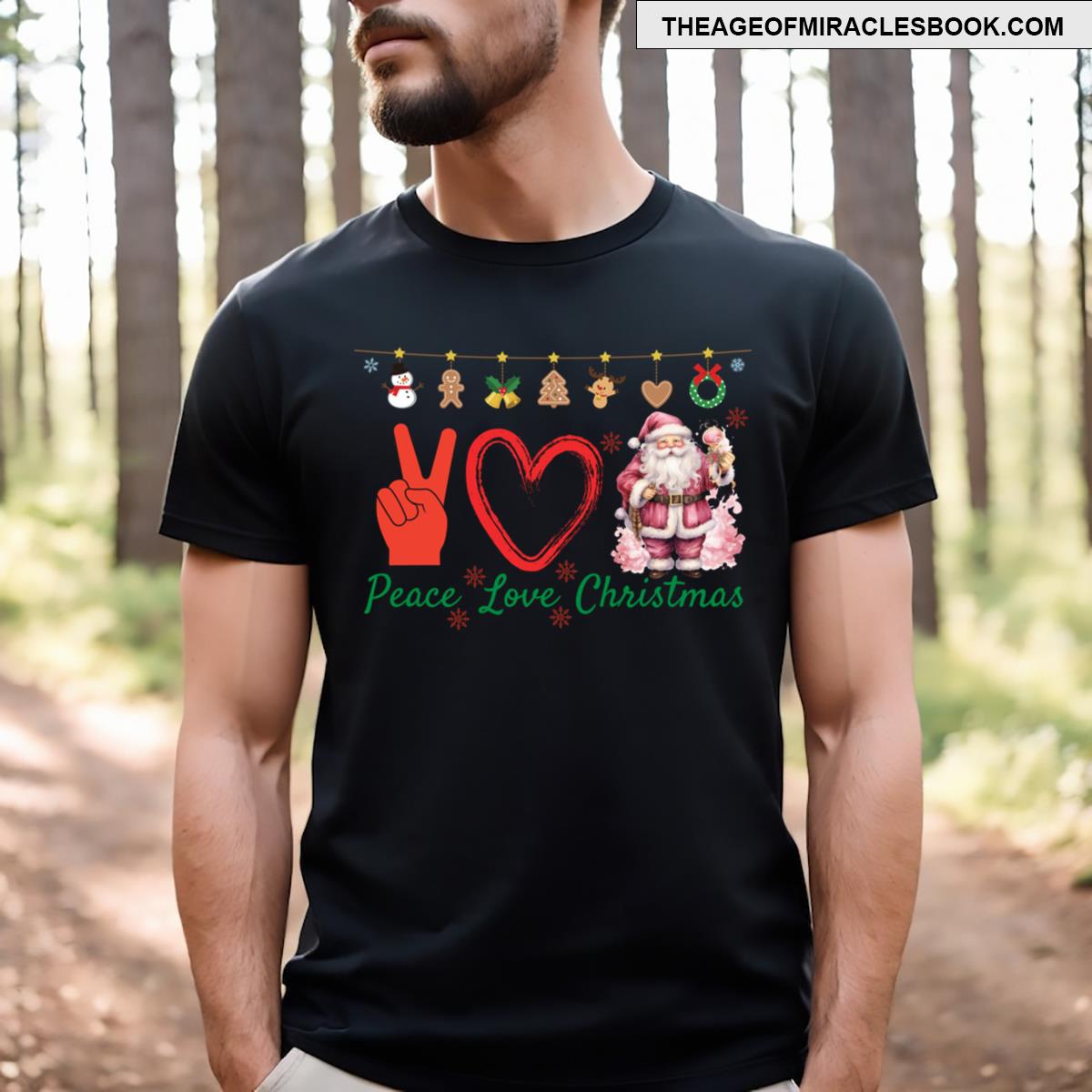 Peach Love Chritstmas T-shirt