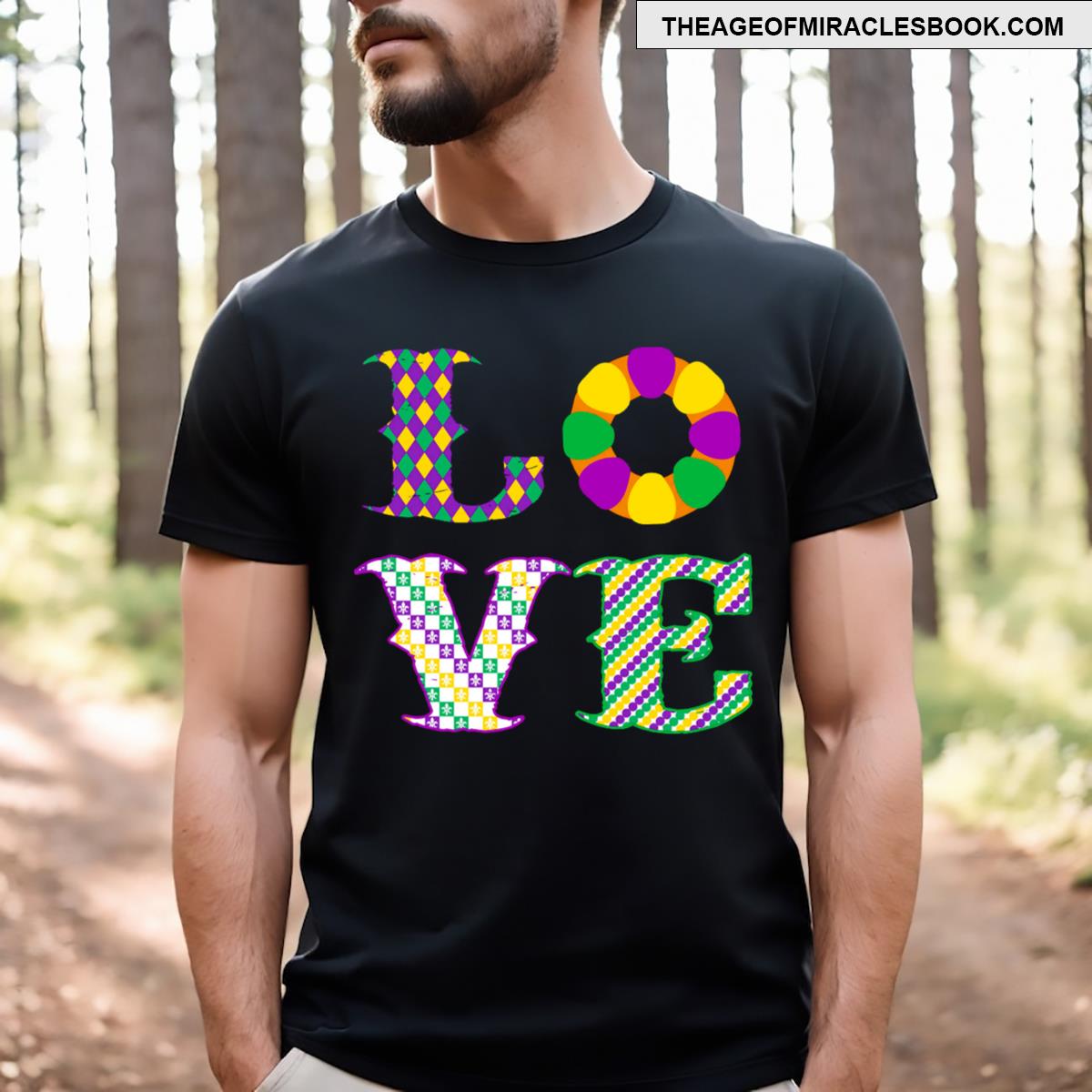 Mardi Gras Love Funny T-shirt