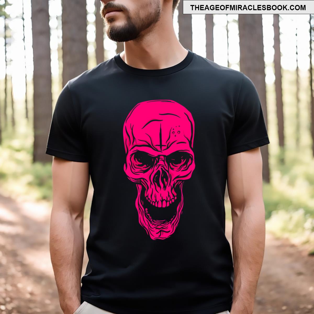 Pink Dyed Skull T-shirt