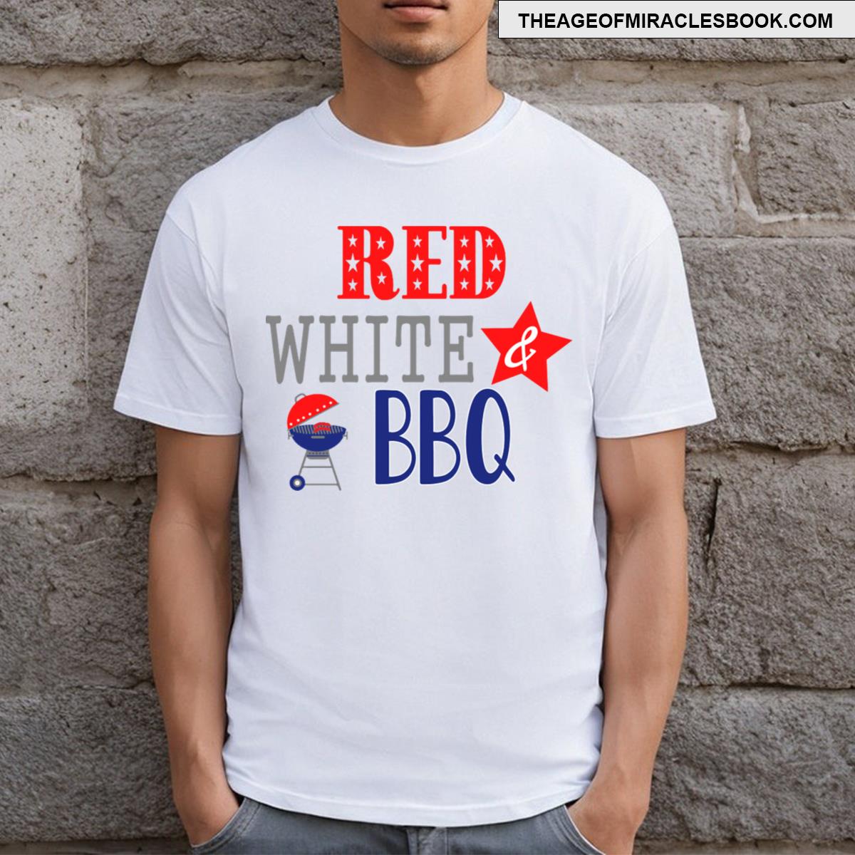 Red White Bbq T-shirt