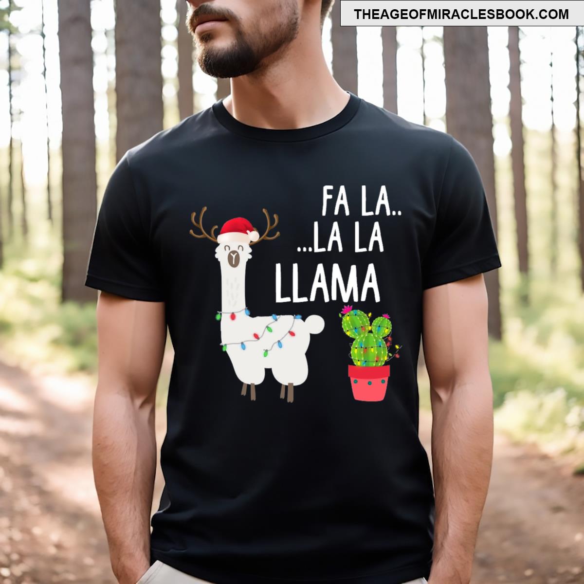 Spanish Navidad Llama T-shirt