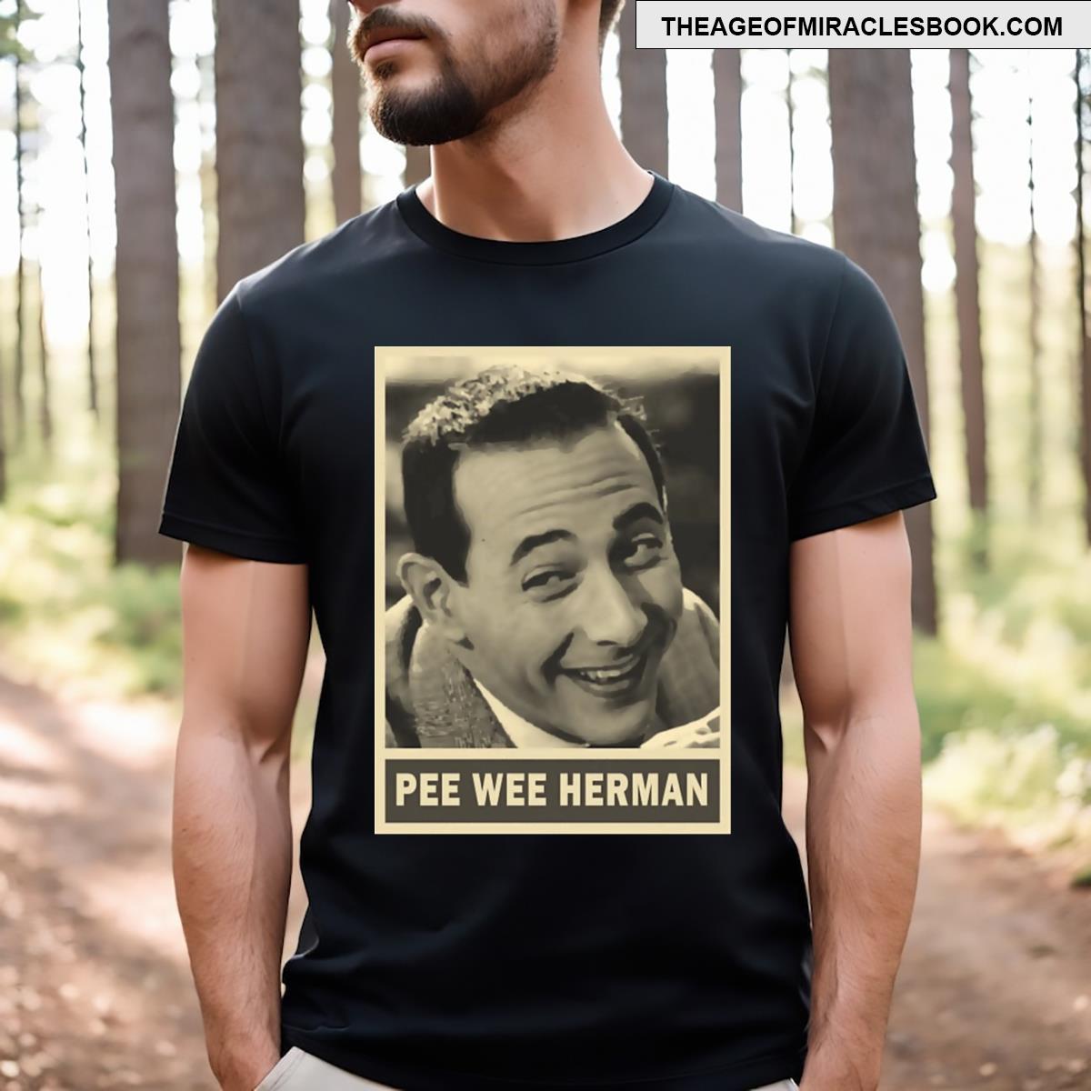 Brown Cream Peewee Herman T-shirt