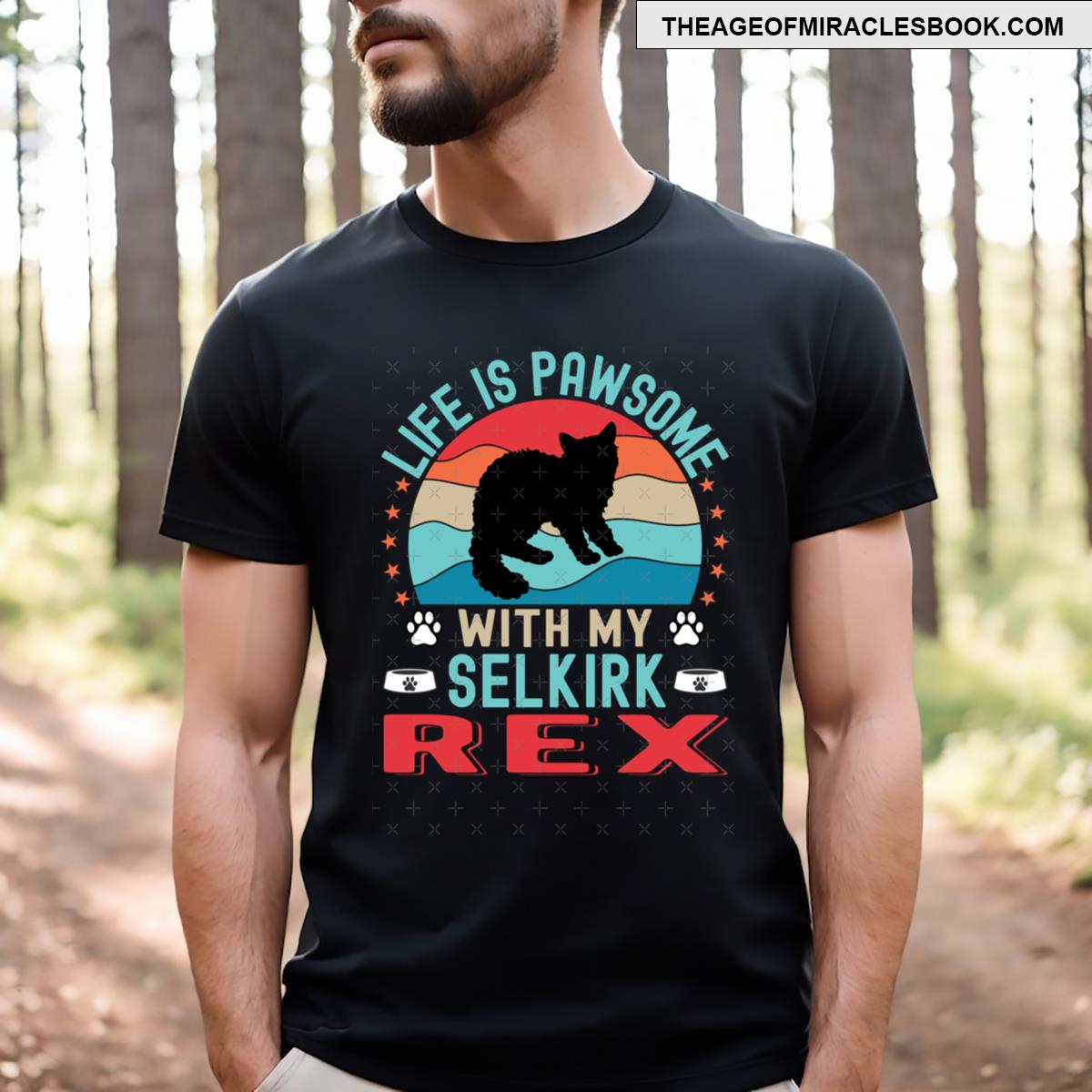 Selkirk Rex Cat Funny T-shirt