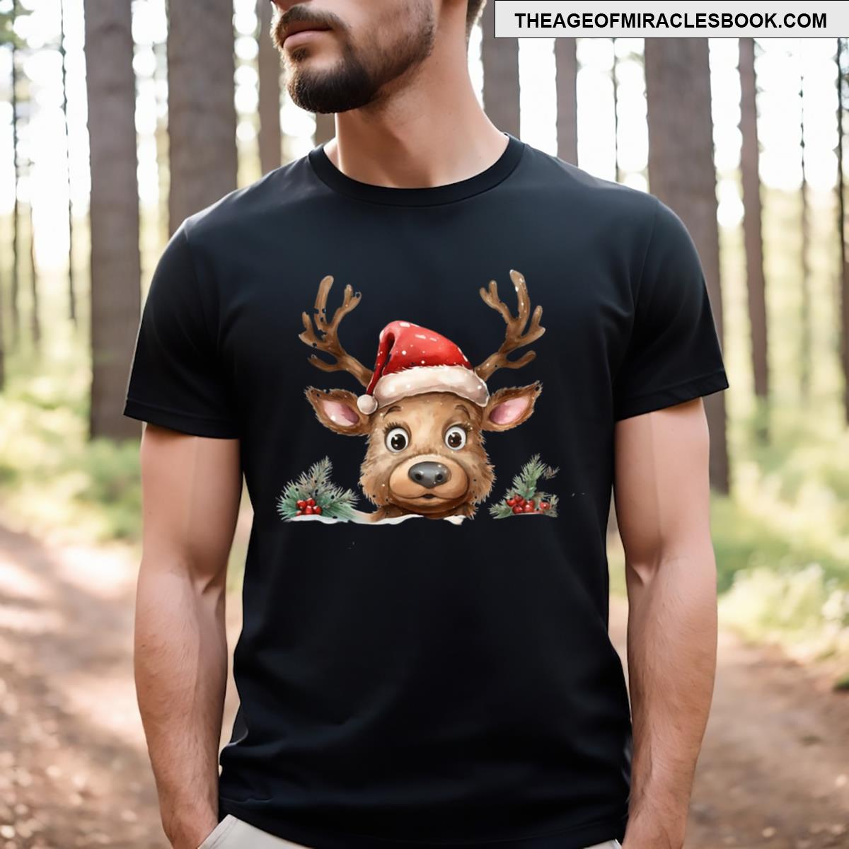 Funny Christmas Reindeer T-shirt