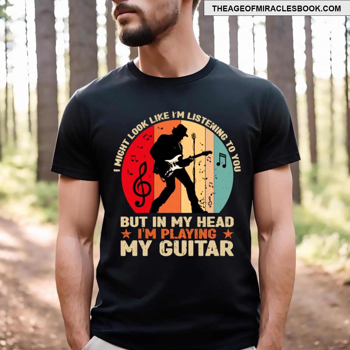 Funny Vintage Guitar Player T-shirt