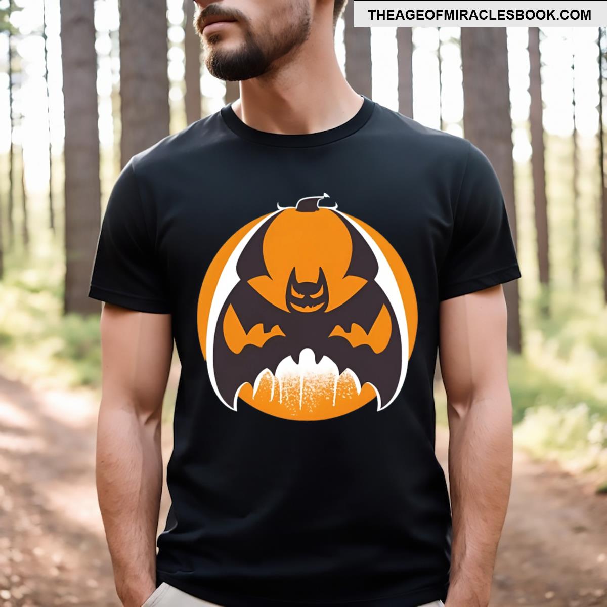 Halloween Bat Pumpkin T-shirt