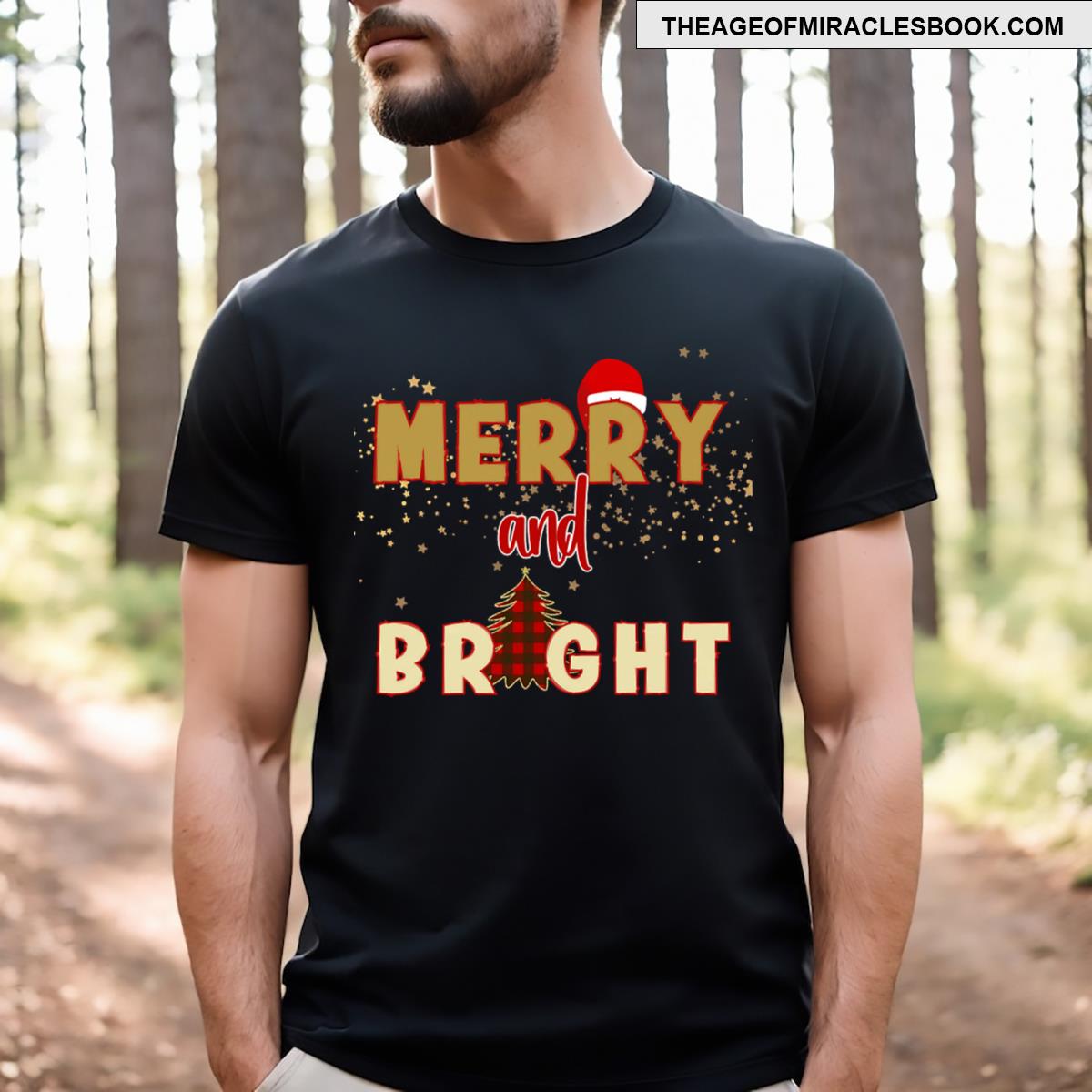 Merry And Bright Christmas T-shirt