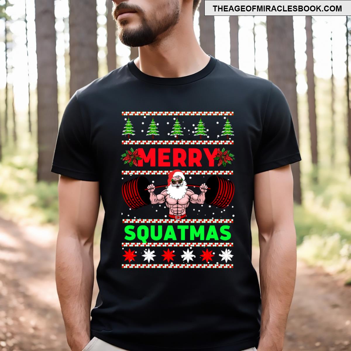 Santa Merry Squatmas T-shirt