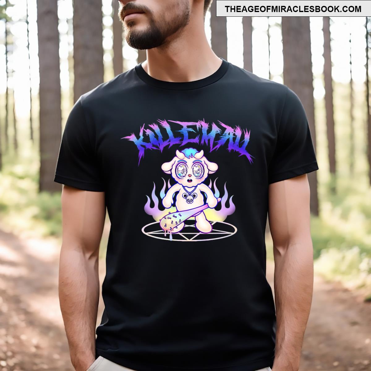 Cute Colorful Demon Kill Them All T-shirt