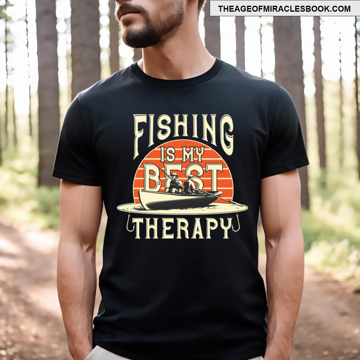 Fishing Is My Best Therapy Active T-shirt