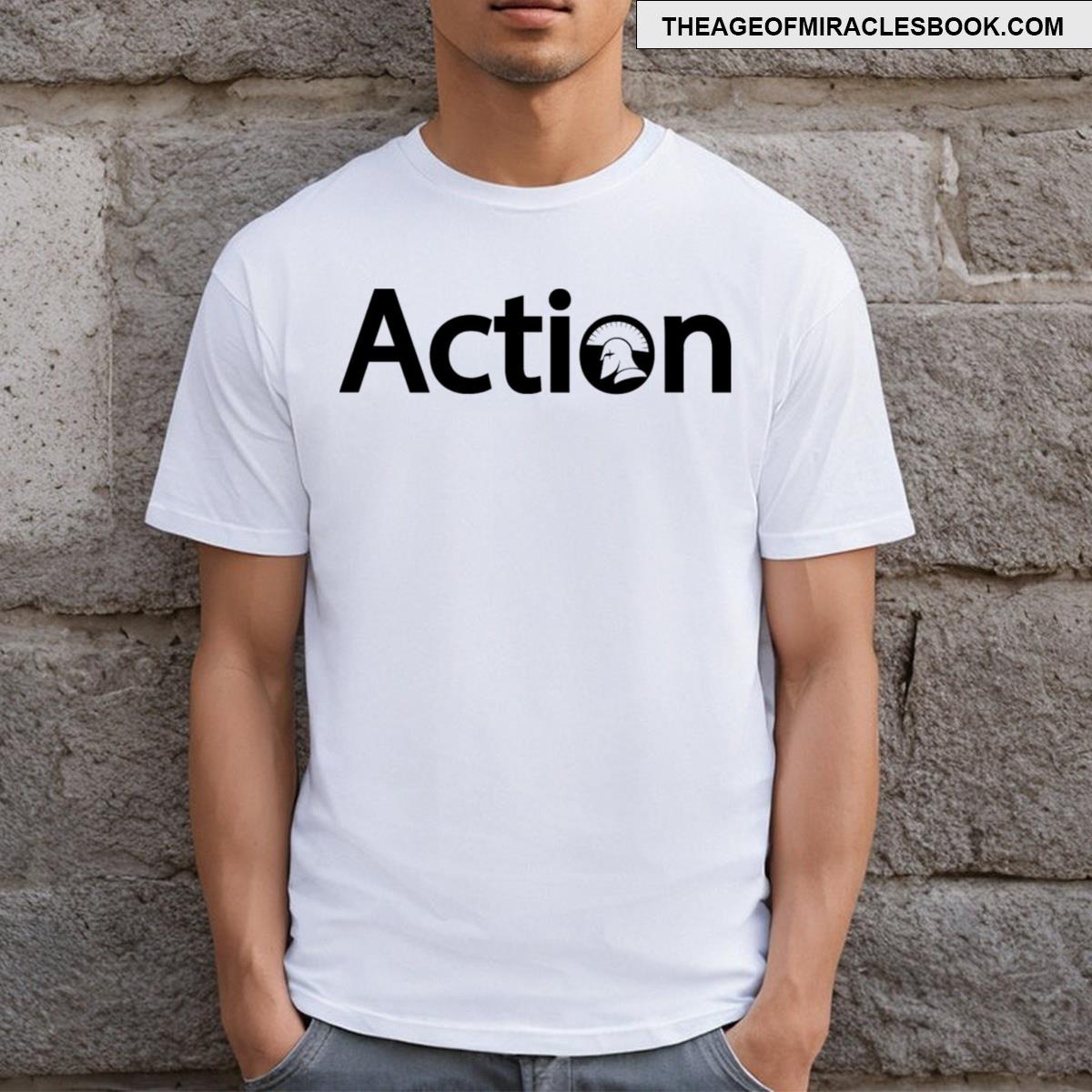 Action Creative Typographic Logo T-shirt