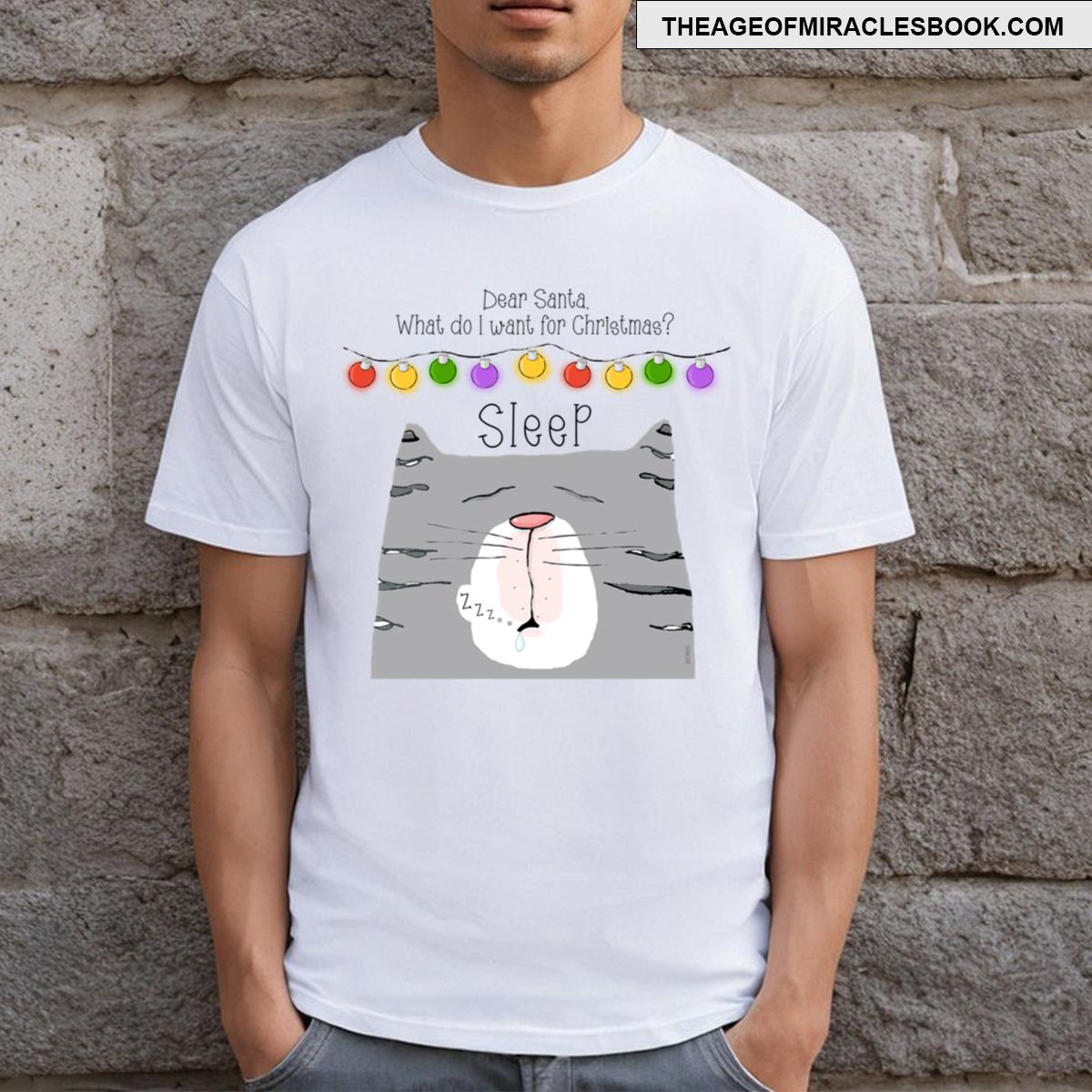 Dear Santa Cat Needs More Sleep T-shirt