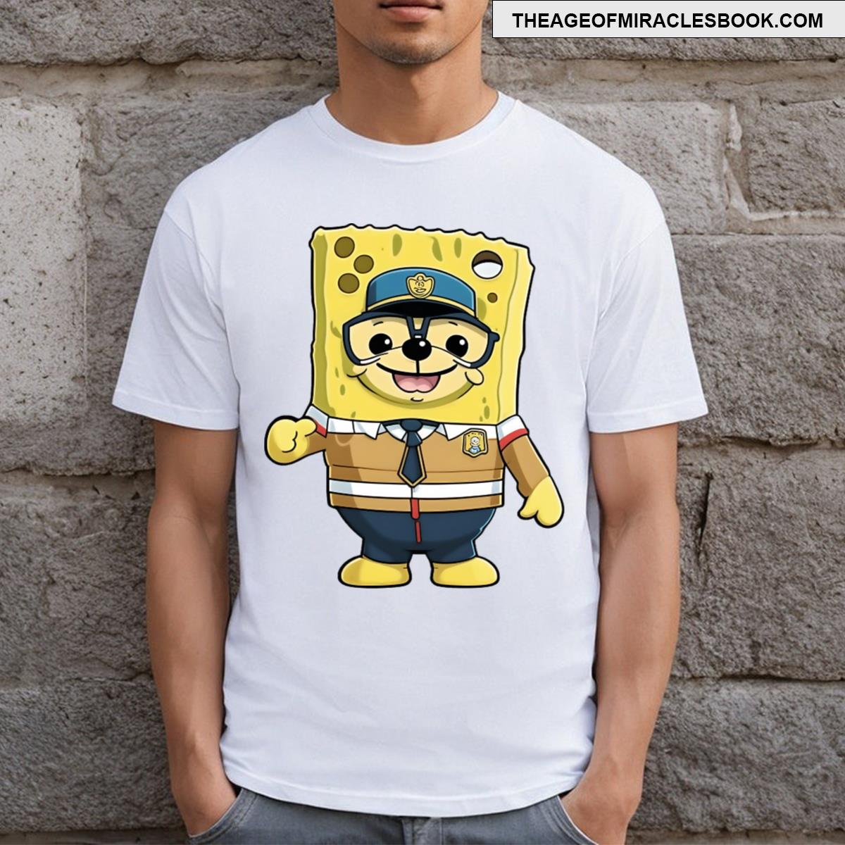 Cute Teddy Bear Sponge T-shirt