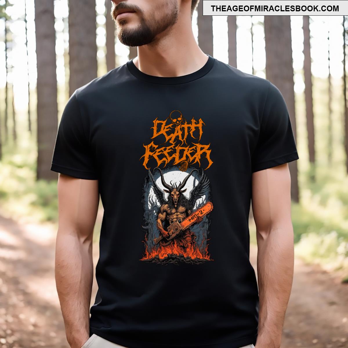 Death Feeder Satan Chainsaw T-shirt