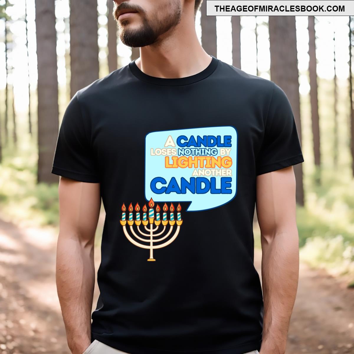 Hanukkah Shine Bright Share Light T-shirt