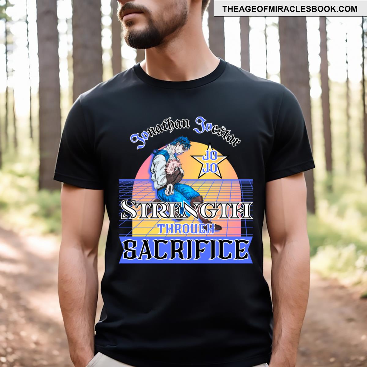 Jonathan Joestar Strength Through Sacrifice T-shirt