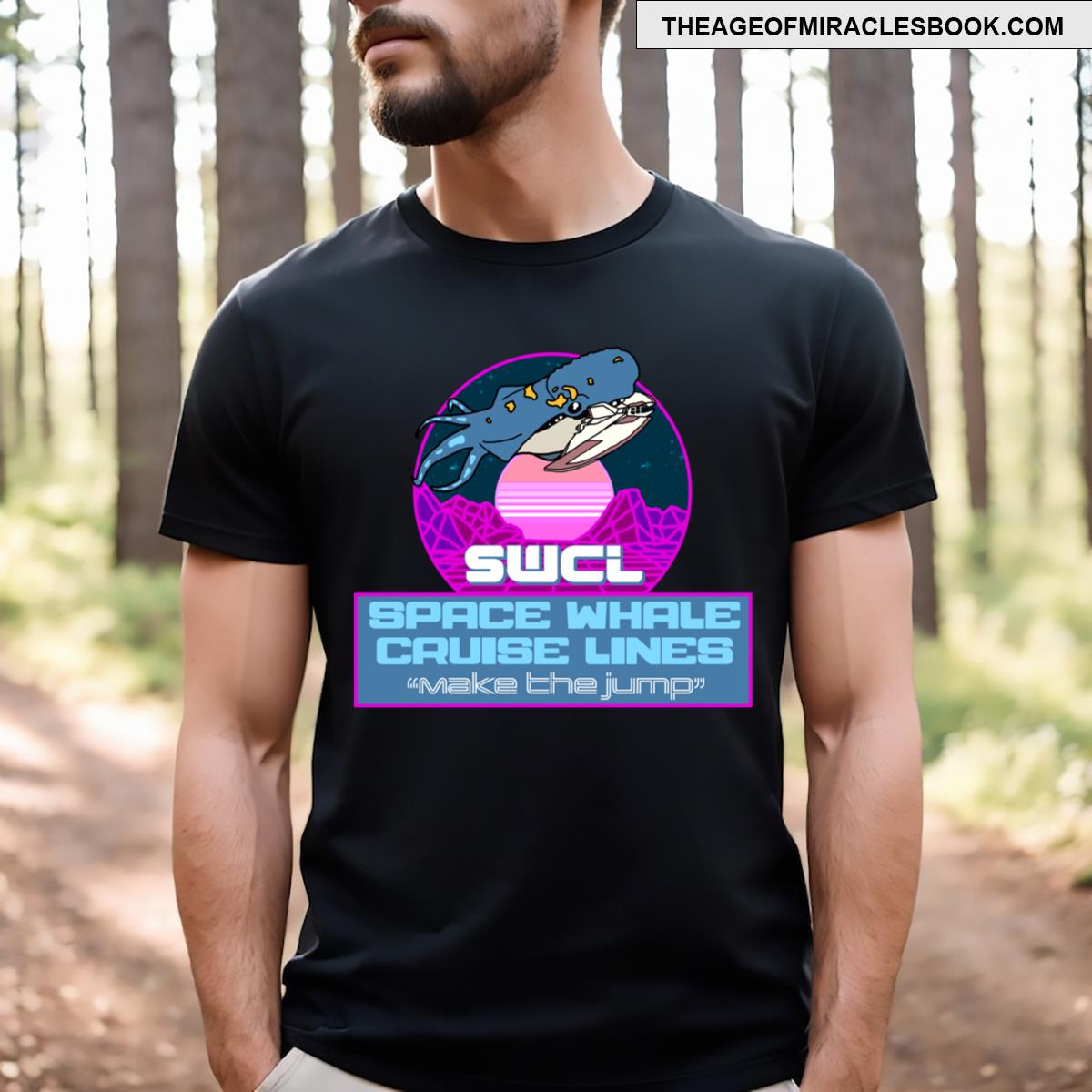 Space Whale Cruise Lines T-shirt
