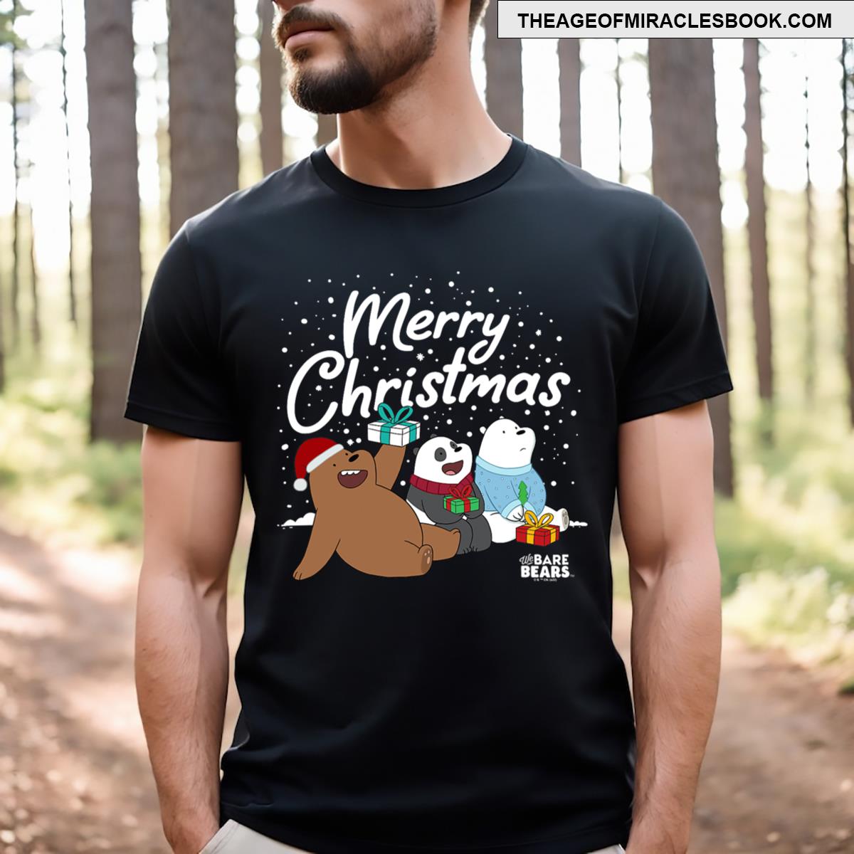We Bare Bears Christmas Present Friends T-shirt