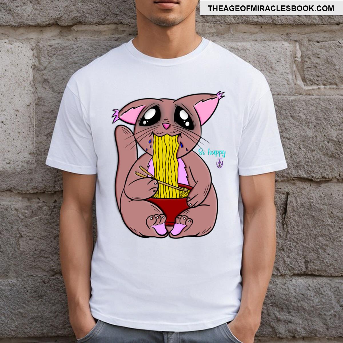 Ramen Kitty Happiness T-shirt
