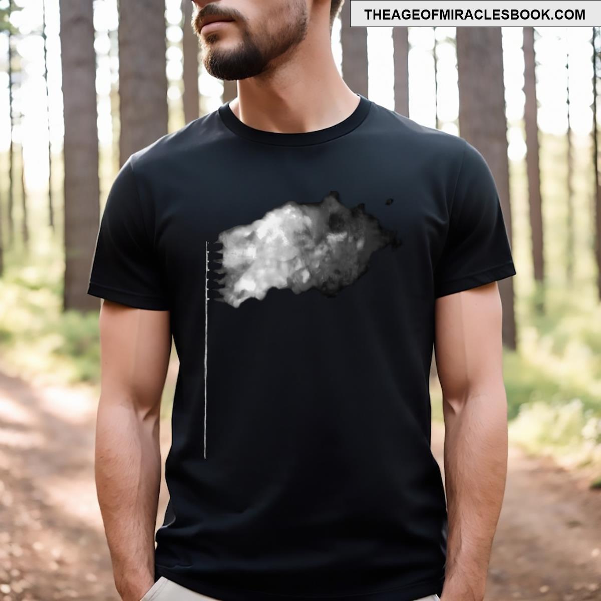 White Burning Flag T-shirt