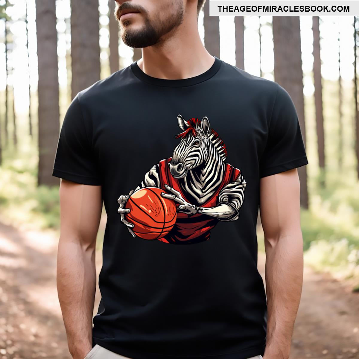 Basketball Zebra T-shirt