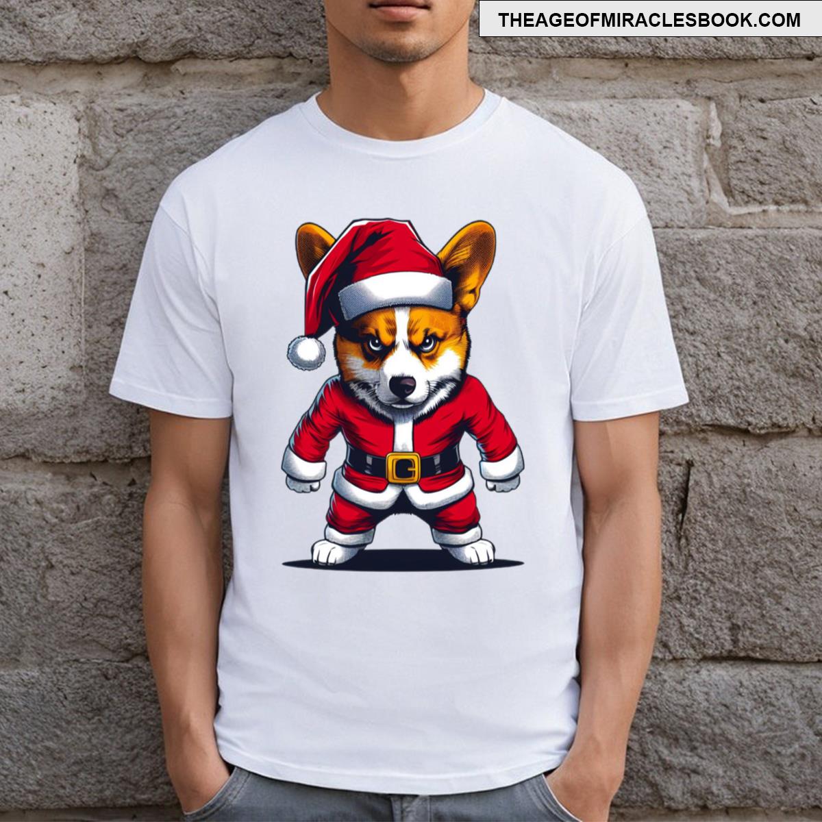 Christmas Corgi T-shirt