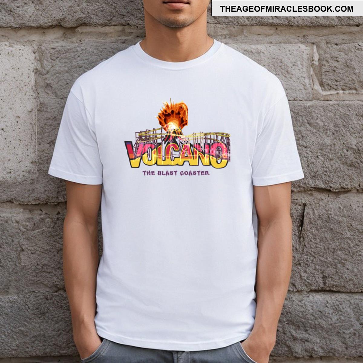 Volcano The Blast Coaster Design T-shirt