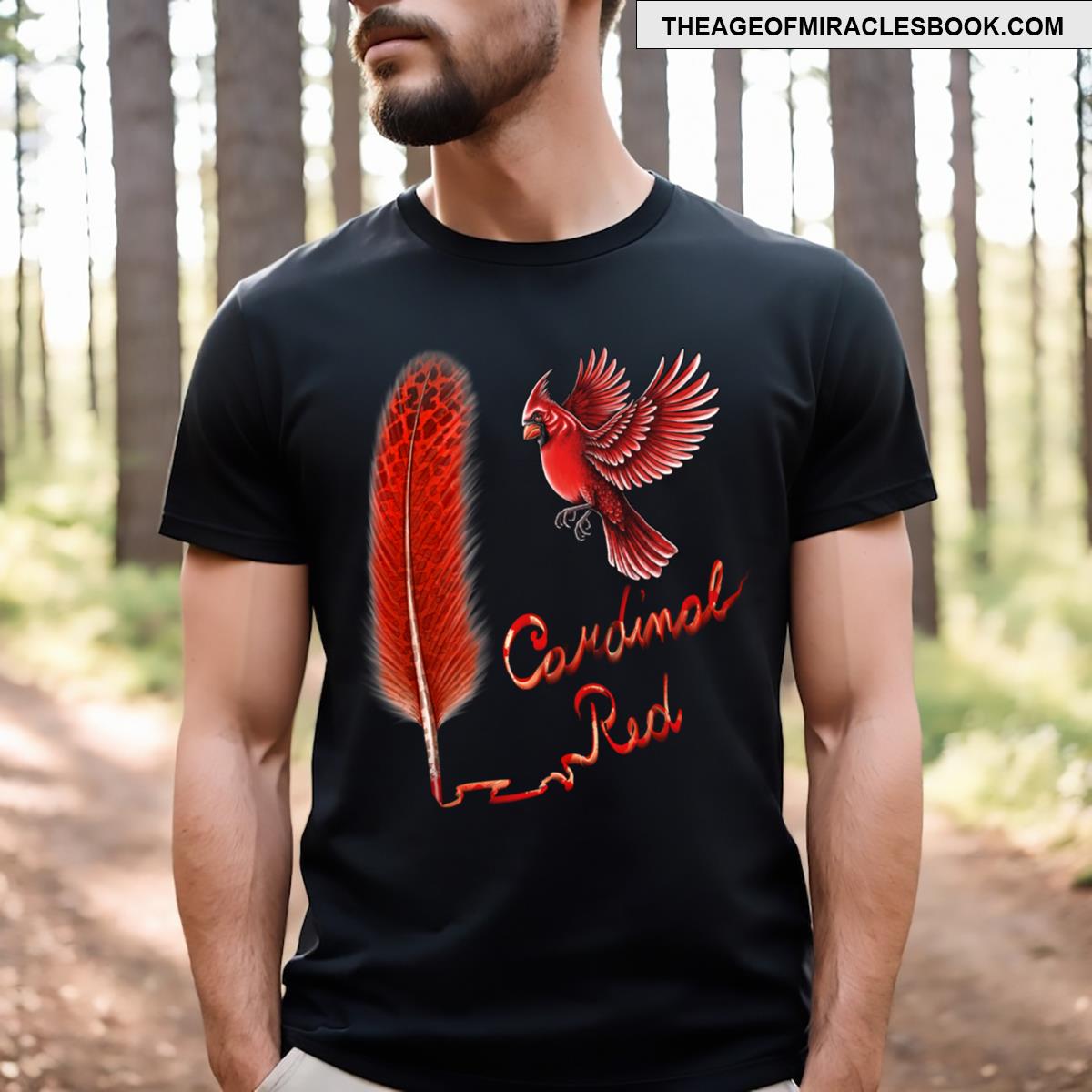 Red Cardinal Bird T-shirt