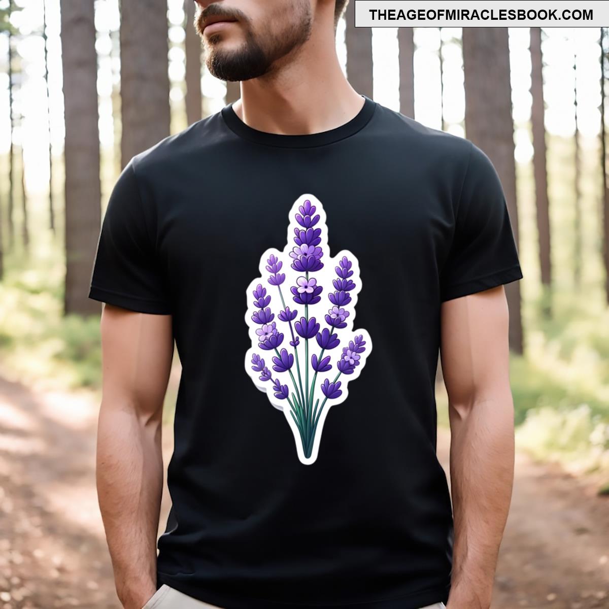 Serene Lavender Emblem T-shirt
