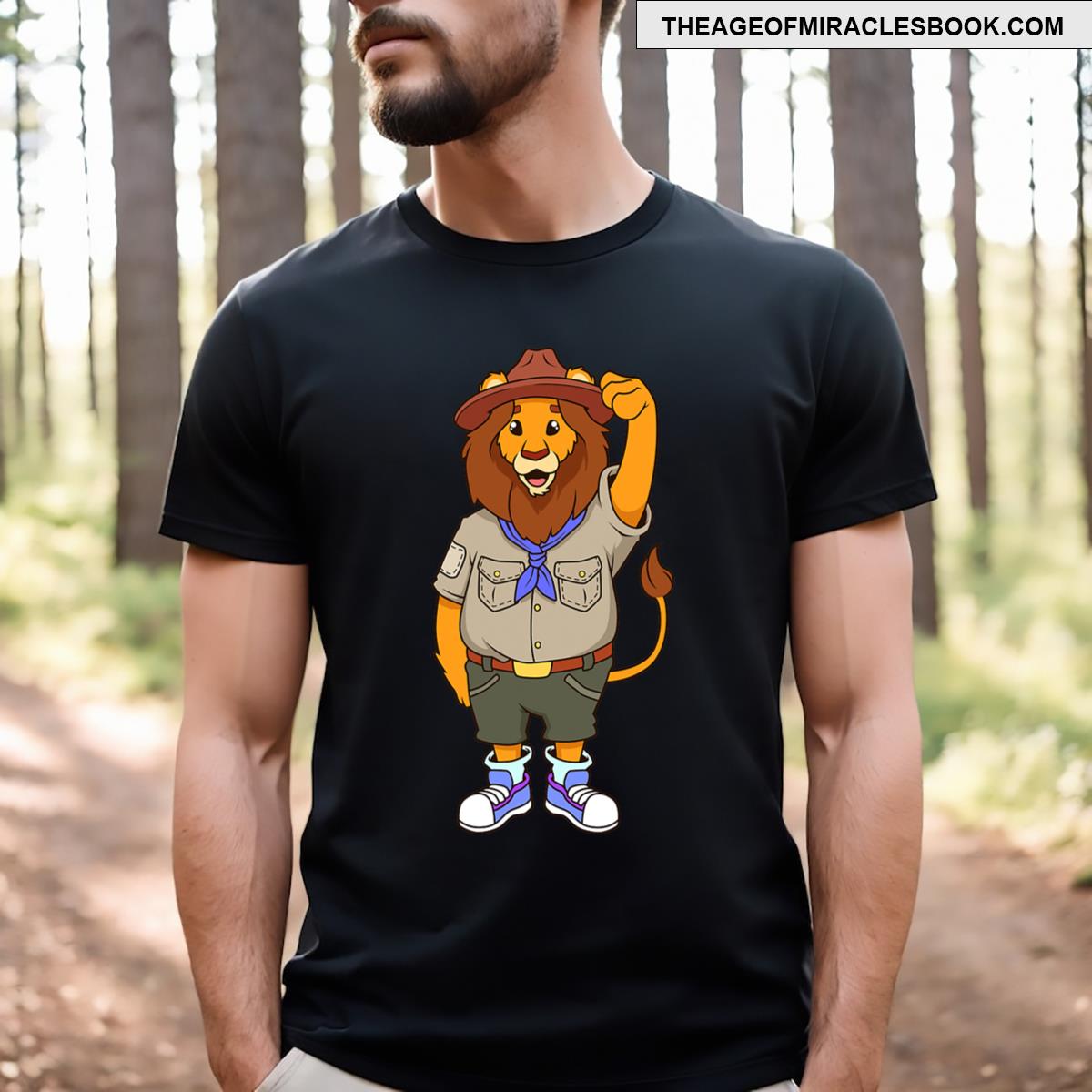 Cartoon Lion Is Scout T-shirt