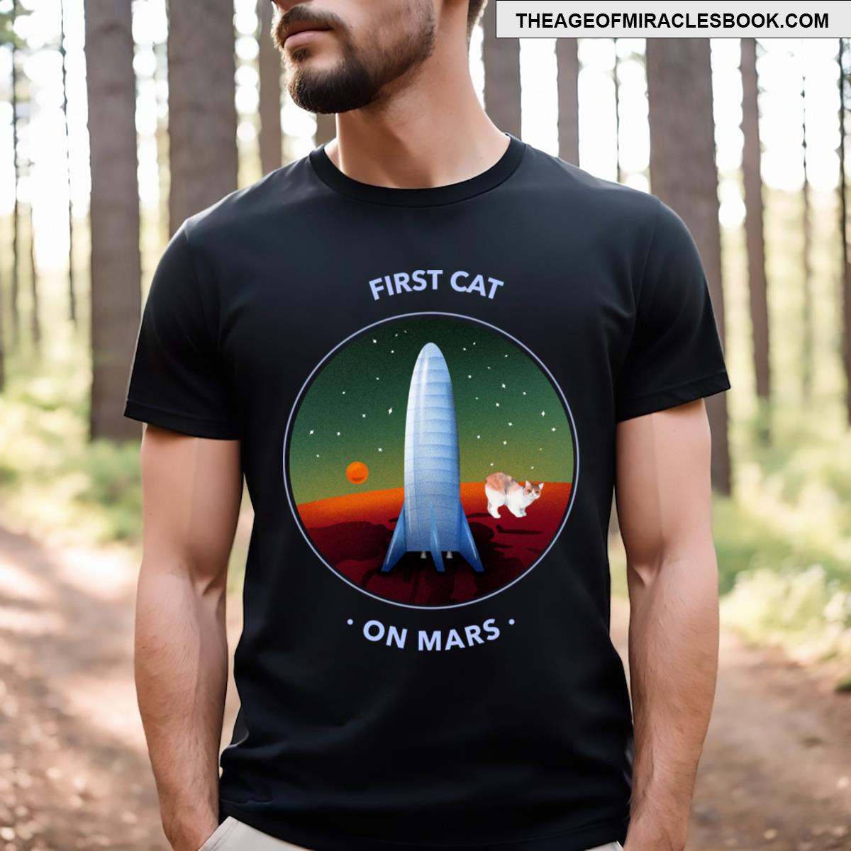First Cat On Mars T-shirt