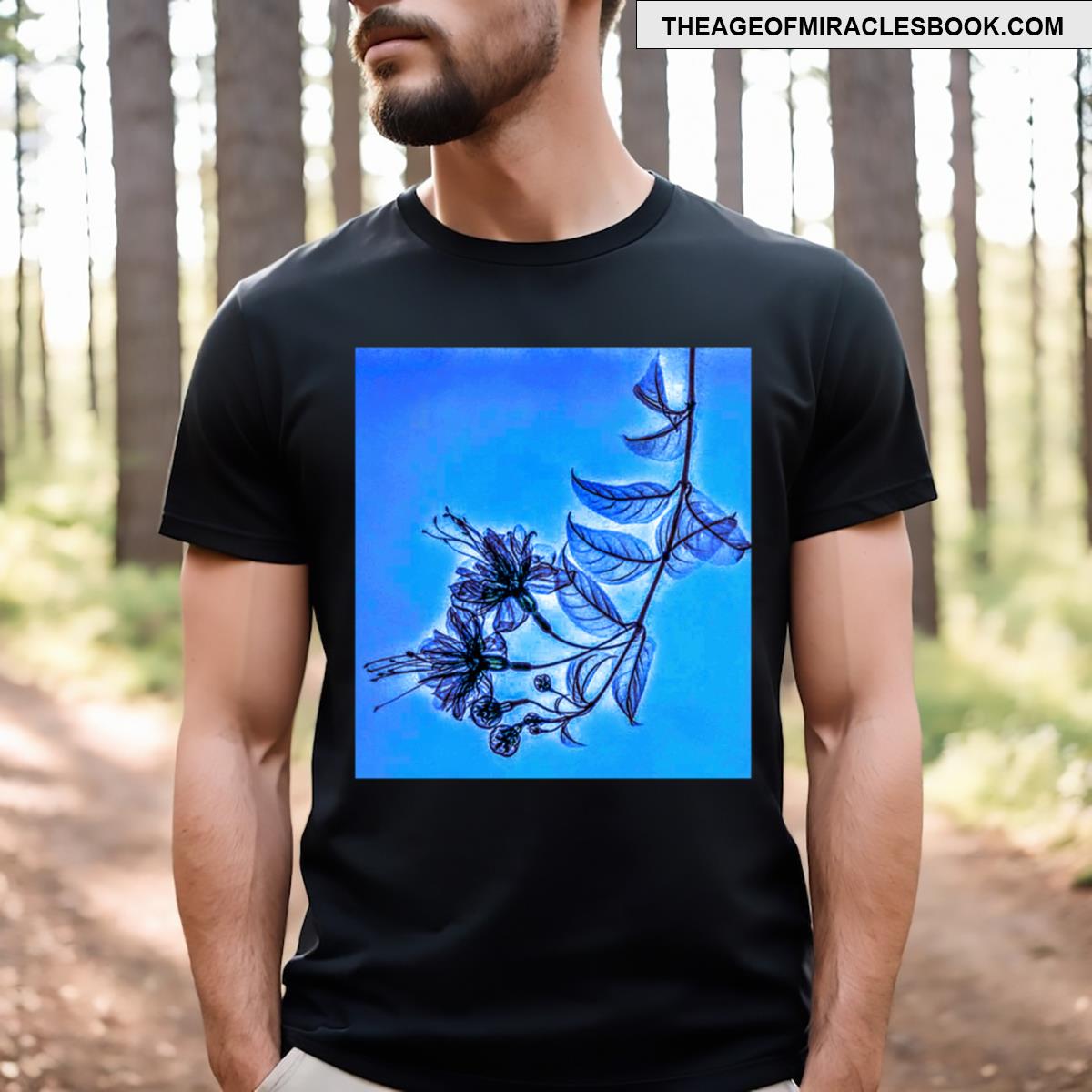 Flower Xray Royal Blue T-shirt