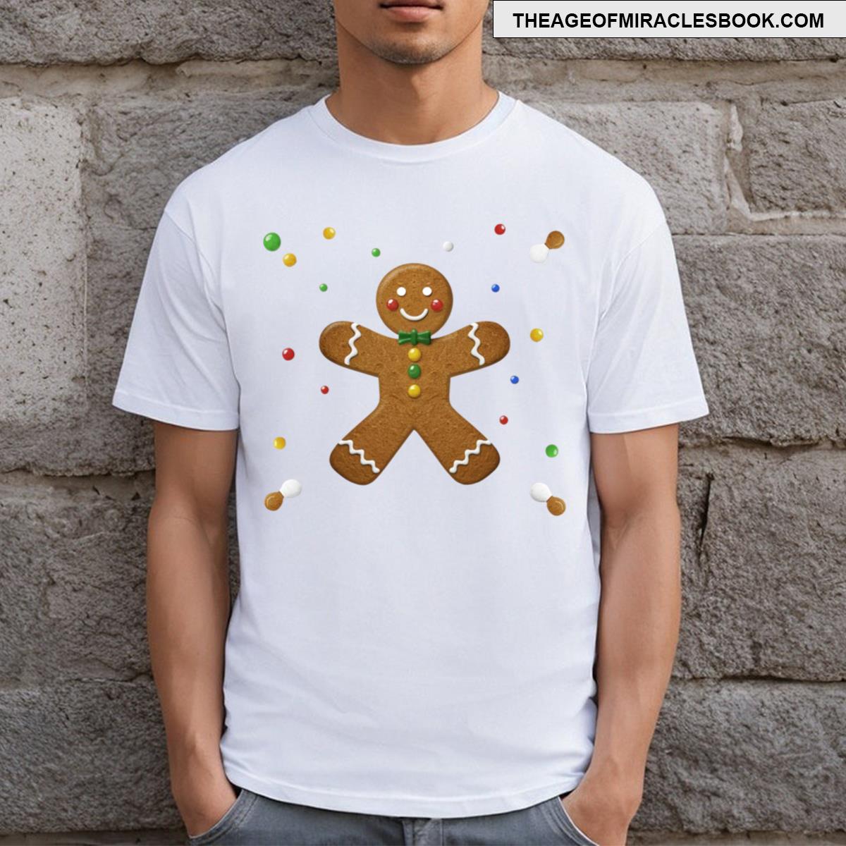 Funny And Cute Gingerbread Man T-shirt