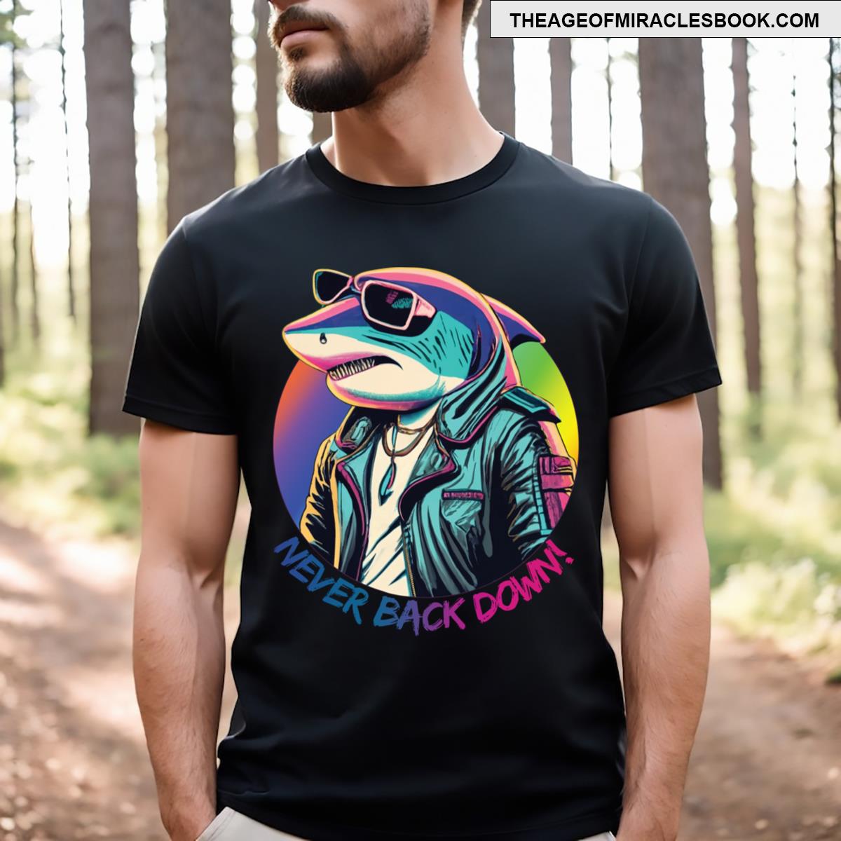 Sad Shark In Sunglasses T-shirt