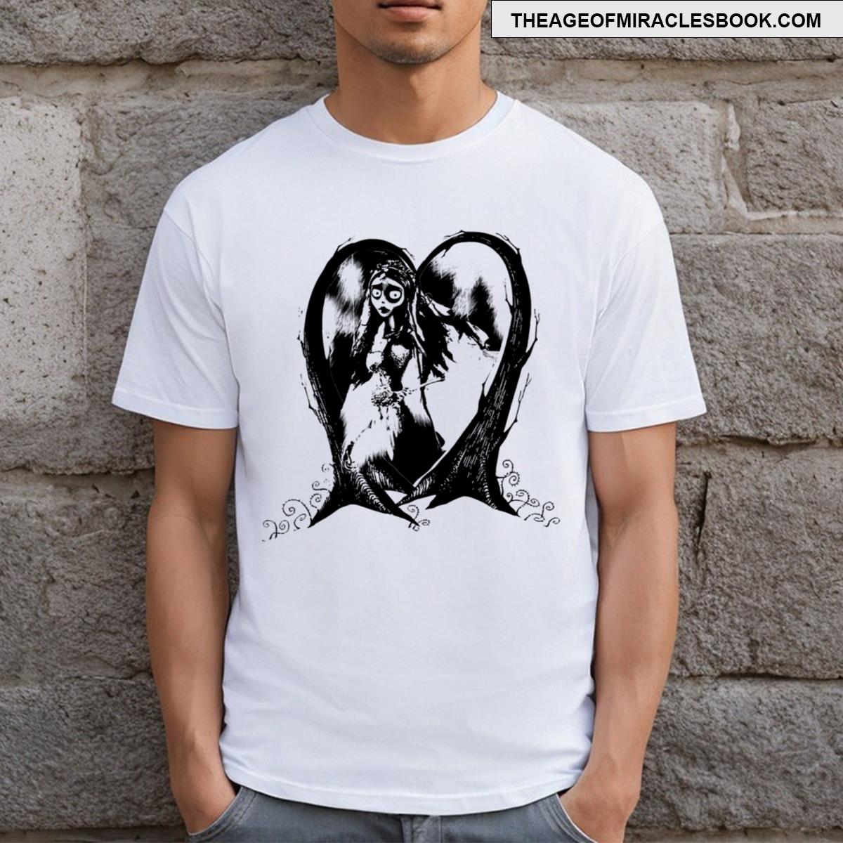Corpse Bride Emily Forest Walk Girls T-shirt