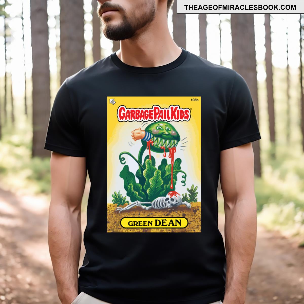 Garbage Pail Kids Green Dean Vector T-shirt