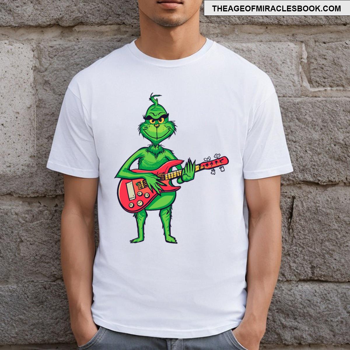 Grinch Playing Guitar T-shirt