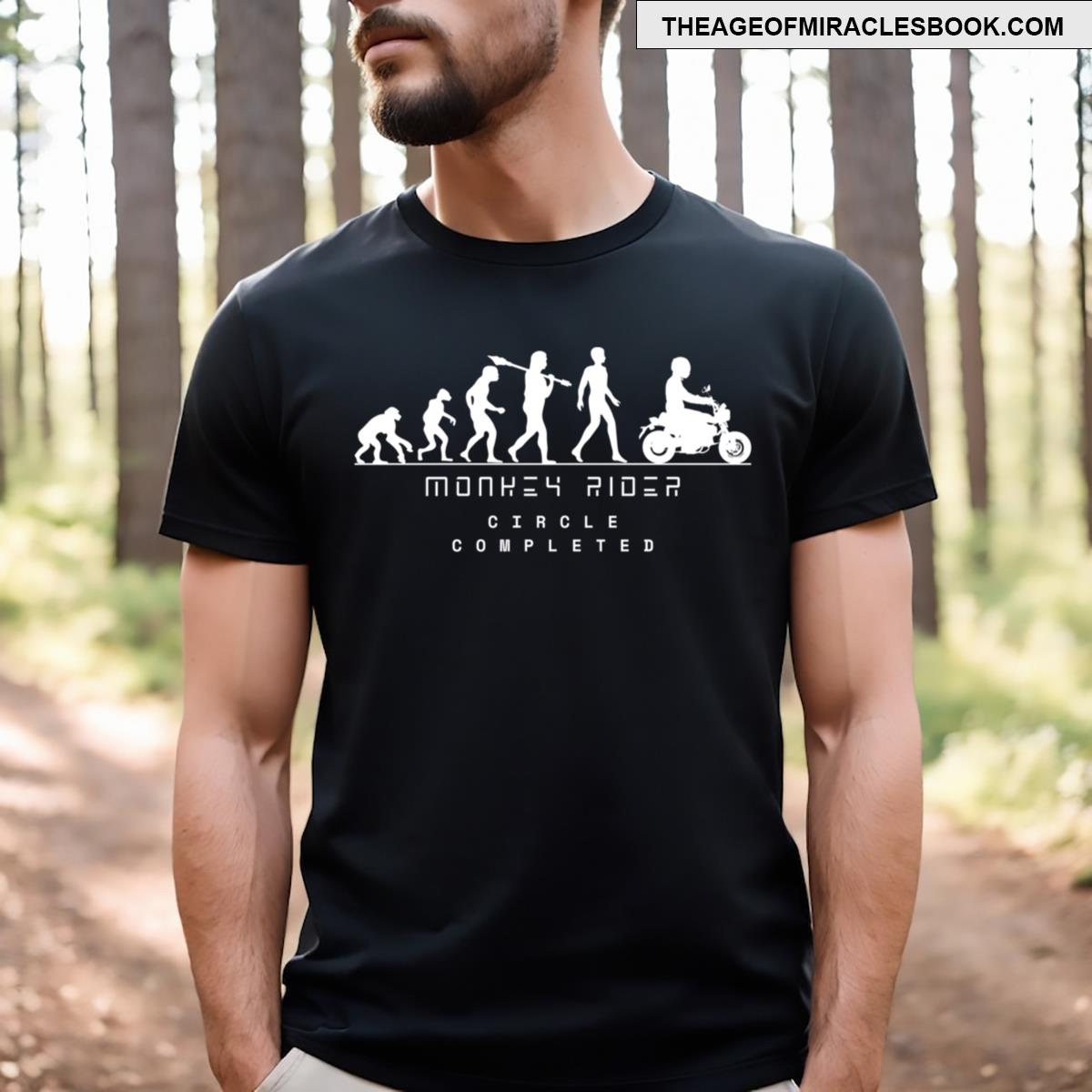 Human Evolution To Monkey White T-shirt